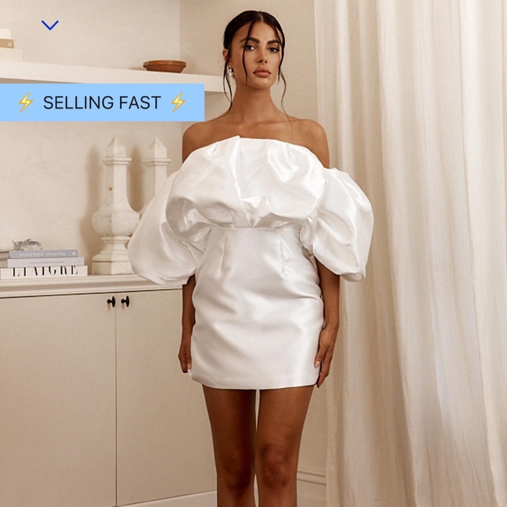 Elegant White Off-Shoulder Dress